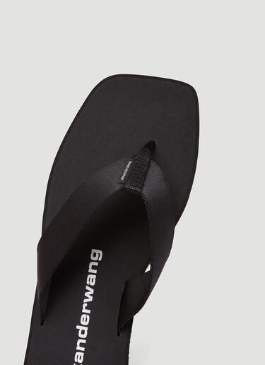 Alexander Wang Logo Flip-Flops Black awg0245031