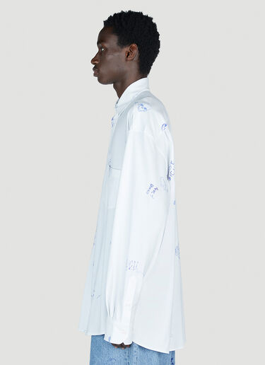 落書きジャージ シャツ Vetements 落書きジャージ シャツ ホワイト vet0154005