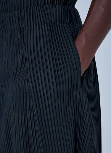 LN-CC® - Homme Plissé Issey Miyake: テーラードプリーツ2ショーツ - ブラック Homme Plissé Issey Miyake テーラードプリーツ2ショーツ ブラック hmp0165002