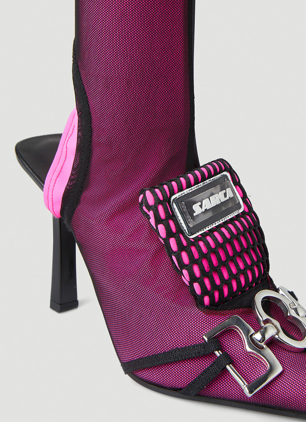 Ancuta Sarca Mid High Sock Heels in Pink LN CC