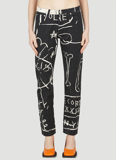 Honey Fucking Dijon Basquiat Jeans Black hdj0352002