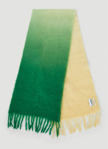 GANNI Gradient Scarf Green gan0251072