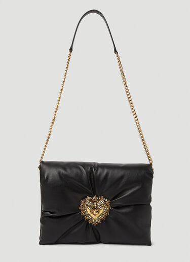 Dolce & Gabbana Embellished Plaque Clutch Bag Black dol0251037