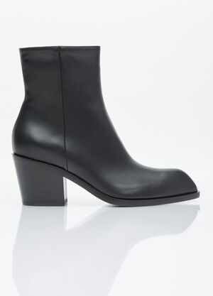 GANNI Wednesday Leather Boots Black gan0255095