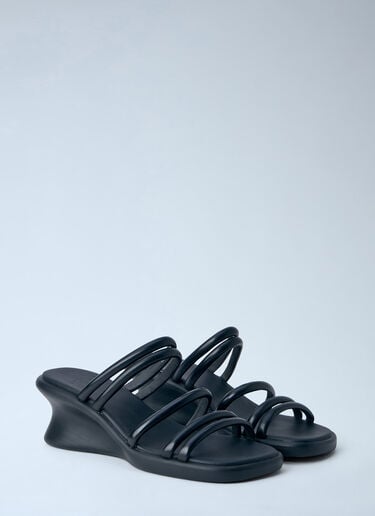 CAMPER Strappy Wedge Sandals Black cmp0264013