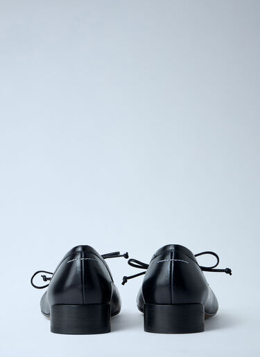 MM6 Maison Margiela Leather Ballet Flats Black mmm0264016