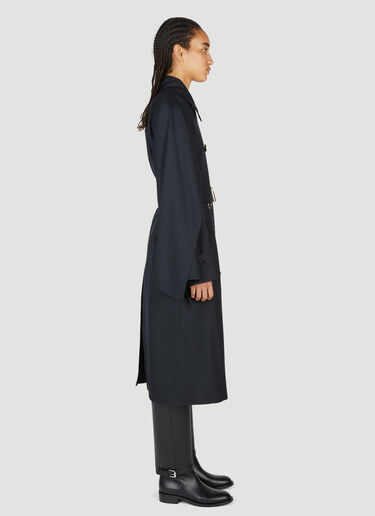 Burberry Cotness Double-Breasted Trench Coat Black bur0253023