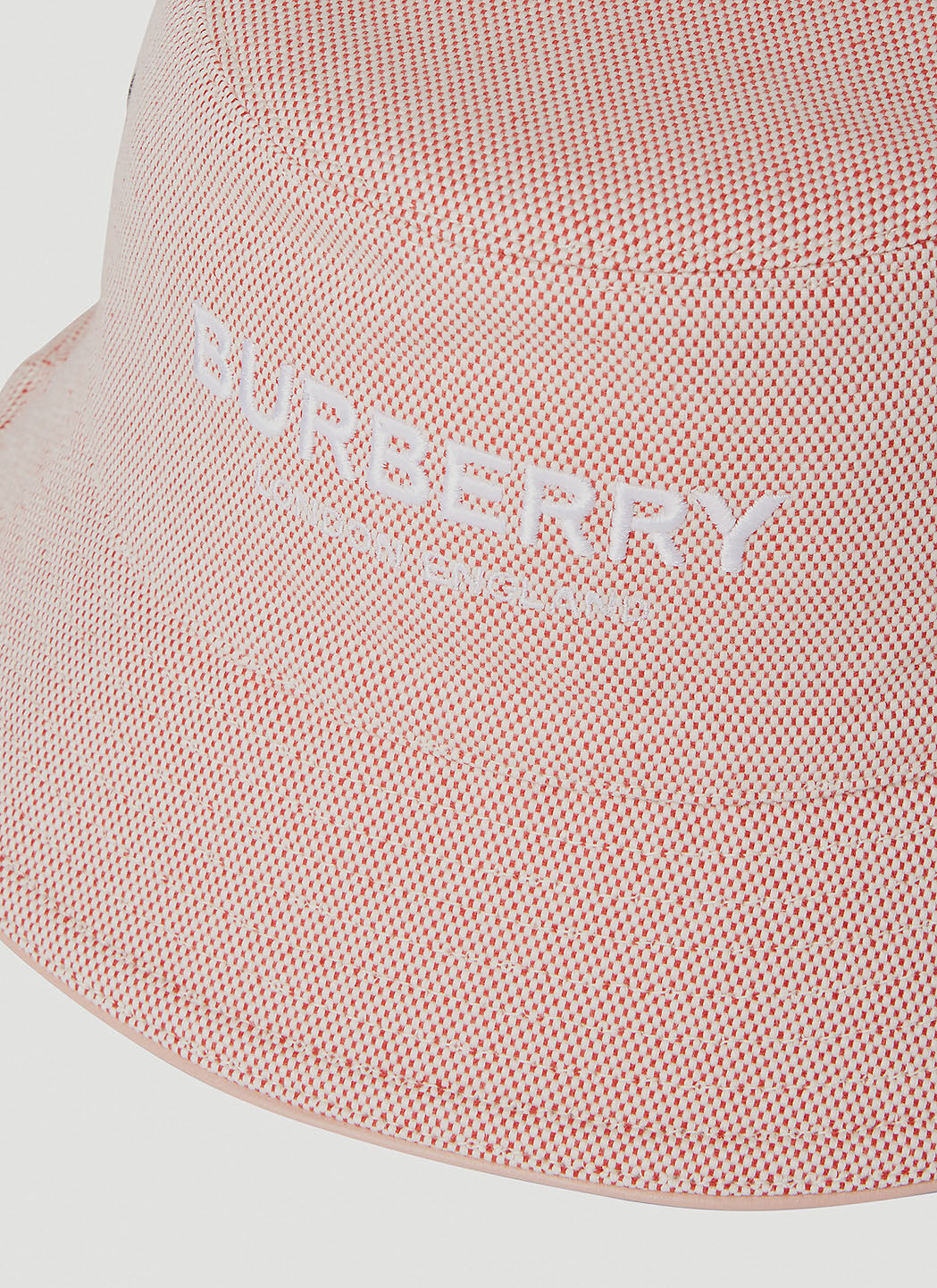Pink burberry bucket hat top
