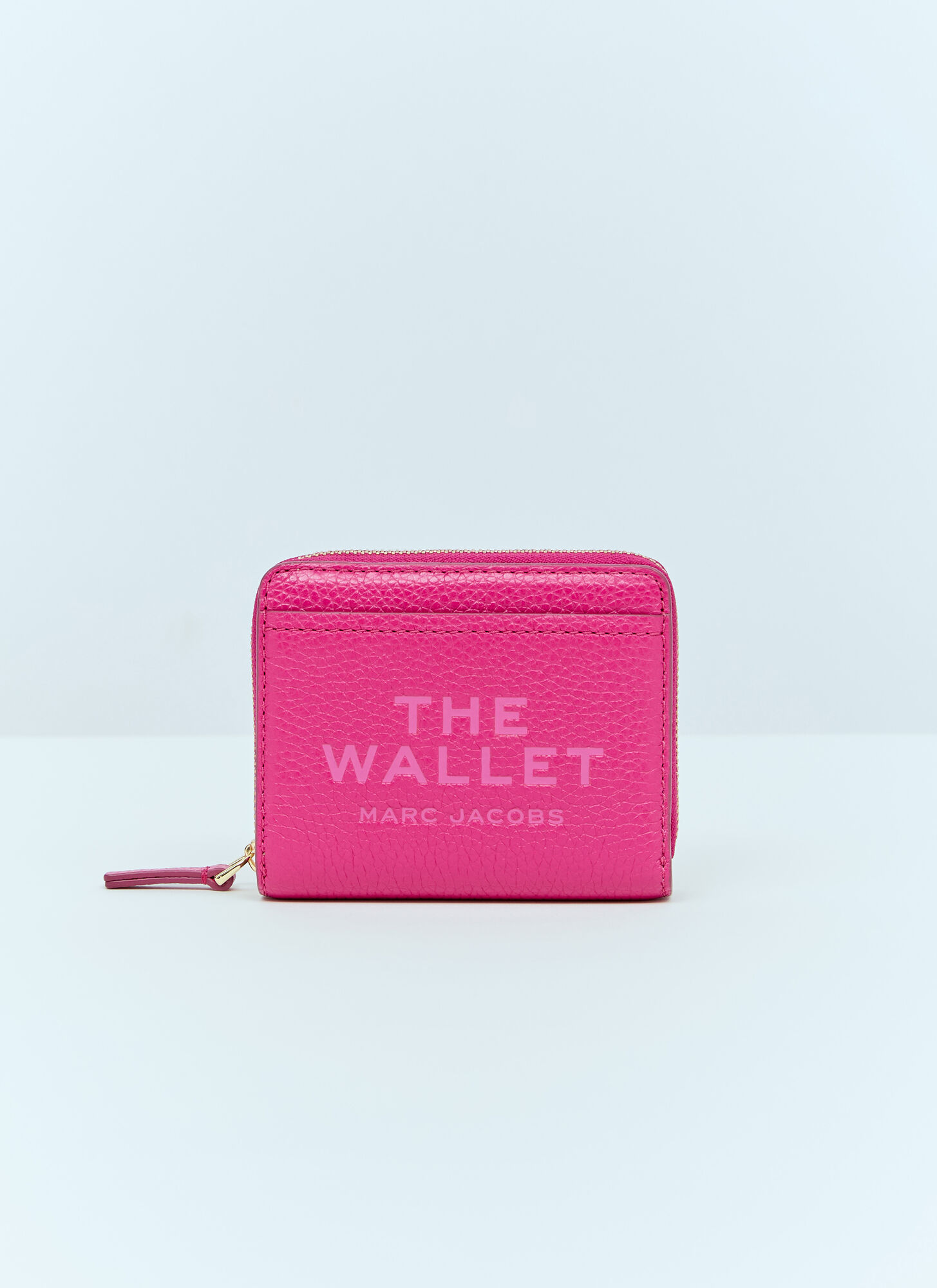 Shop Marc Jacobs The Leather Mini Compatct Wallet In Pink