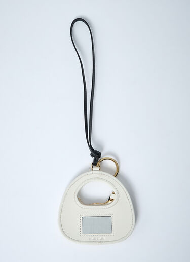 Wander Leather Keyring Miu Miu Wander Leather Keyring White miu0262055