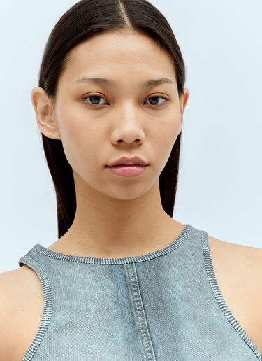 Printed Tank Top Acne Studios Printed Tank Top Blue acn0256039