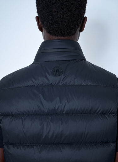 LN-CC® - Moncler: Reticone Down Gilet - Black Moncler Reticone Down Gilet Black mon0165034