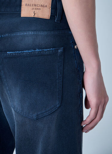 Balenciaga Curved Knee Pants Navy bal0163001