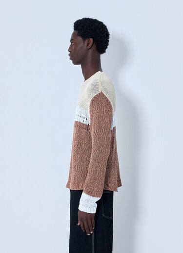 ACMH Textured Knit Sweater Brown acm0164003