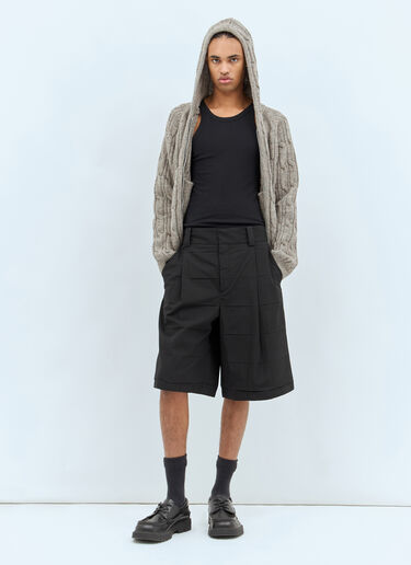 Jacquemus Le Short Navega Plisse Black jac0158001
