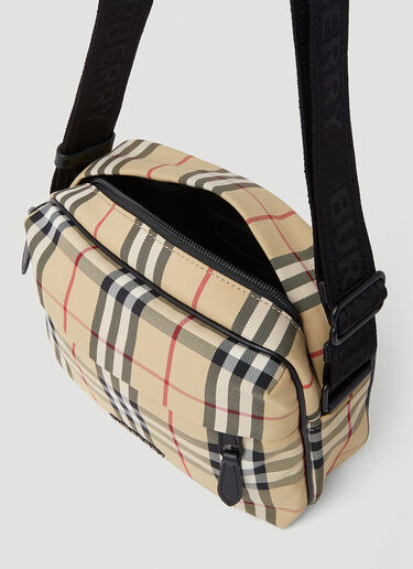 Burberry Check Crossbody Bag Beige bur0153007