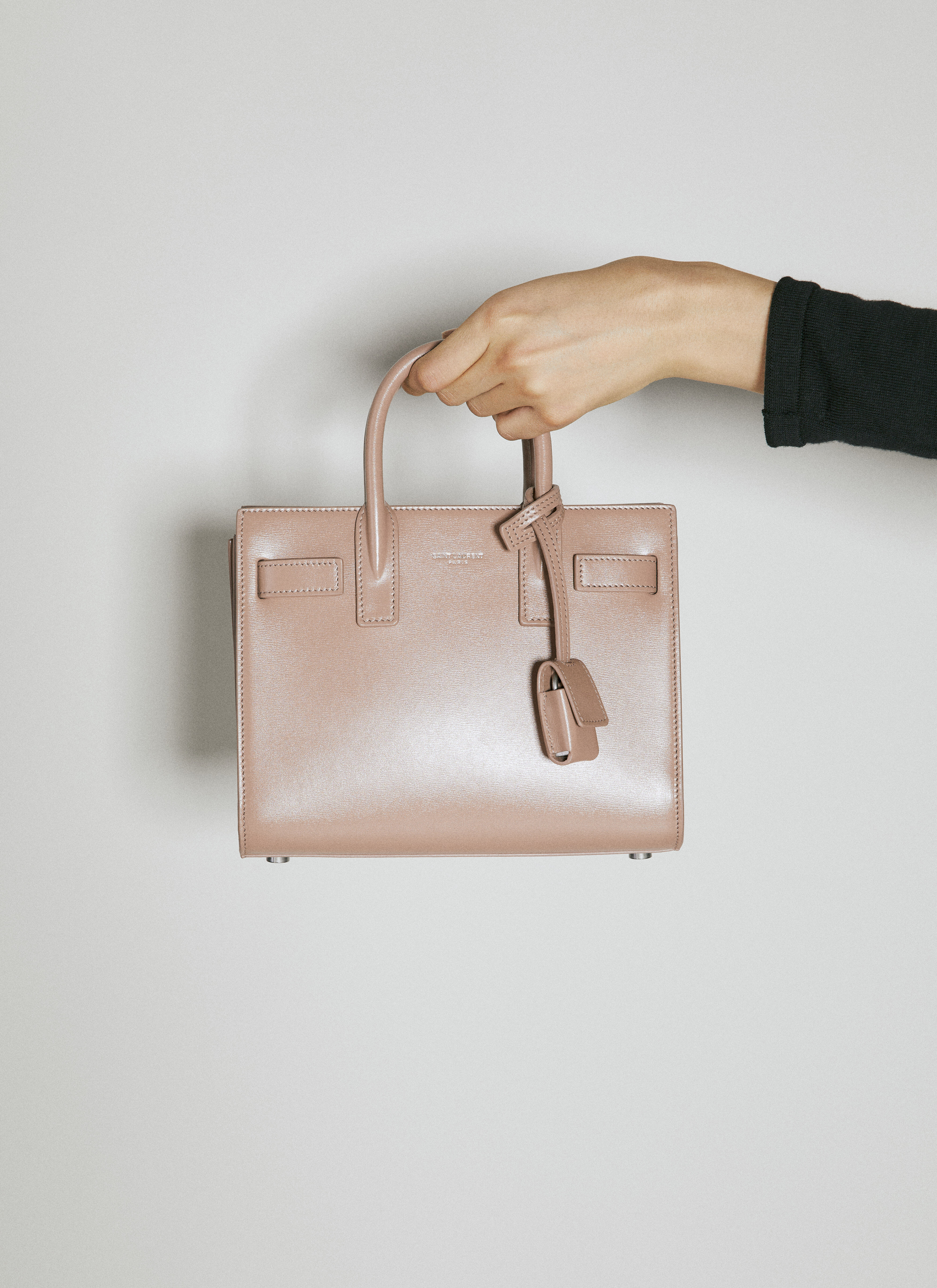 Saint Laurent Sac De Jour Nano Handbag in Pink LN CC