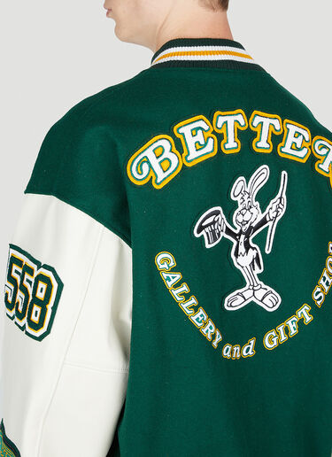 Better Gift Shop Gallery And Gift Shop 2023 Varisty Jacket Green bfs0154002