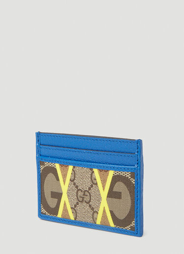 Rhombus Print Card Holder Gucci Rhombus Print Card Holder Blue guc0152147
