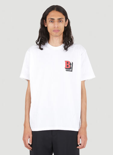 Burberry B Motif T-Shirt White bur0146097