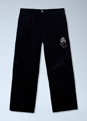 Brain Dead x Brooks Brothers California Pleated Corduroy Trouser Dark Blue brb0364001
