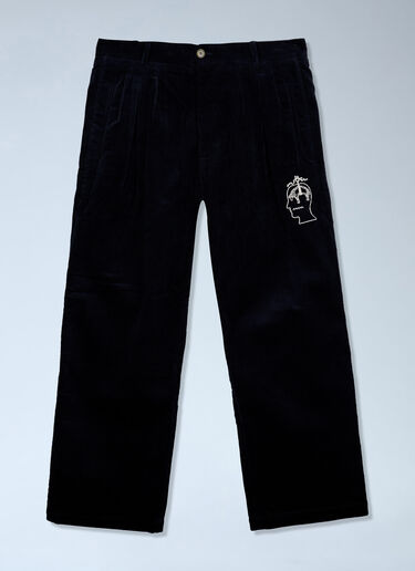 Brain Dead x Brooks Brothers California Pleated Corduroy Trouser Dark Blue brb0364001