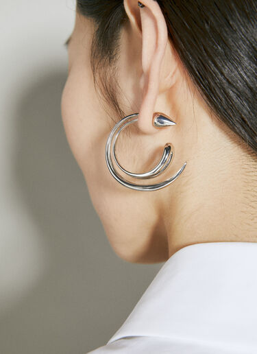 Mugler Thorn Earrings Silver mug0254035