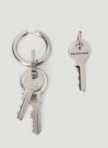 Balenciaga Locker Earring Silver bal0255085