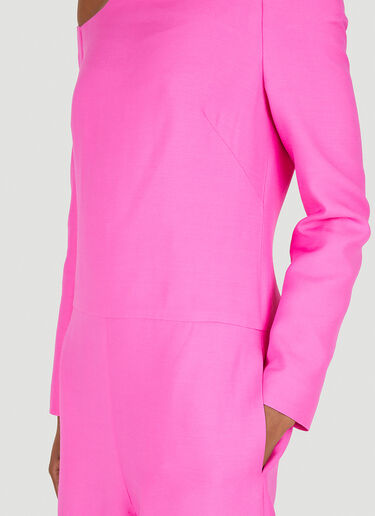 Valentino Crepe Couture Jumpsuit Pink val0250001