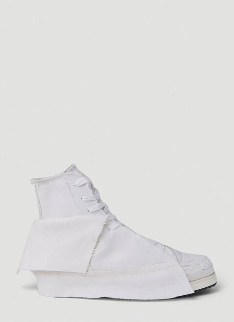Yohji Yamamoto Layered High Top Sneakers Black yoy0250011