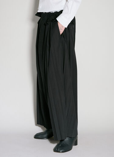 Yohji Yamamoto Sarouel Pleat Pants Black yoy0156007