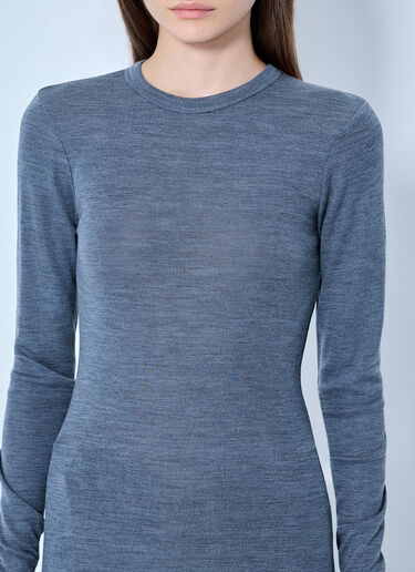 LN-CC® - RÓHE: Fine Merino Long Sleeve - Grey RÓHE Fine Merino Long Sleeve Grey roe0265001