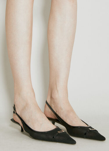 Saint Laurent Oxalis 30 Slingback Pumps Black sla0254121