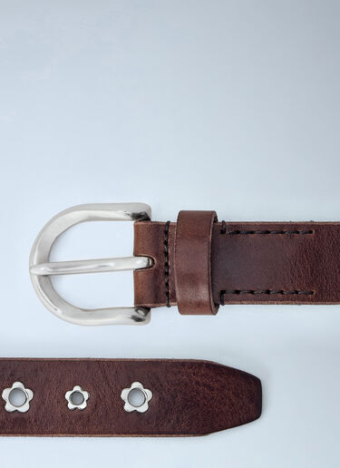 LN-CC® - Our Legacy: 3.5 cm Flower Belt - Brown Our Legacy 3.5 cm Flower Belt Brown our0265002