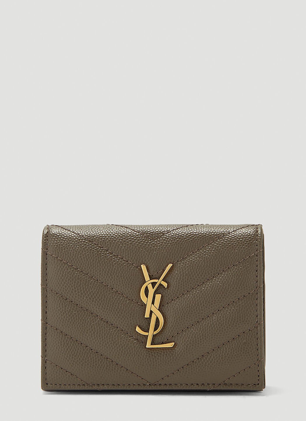 Ysl card shop holder grey