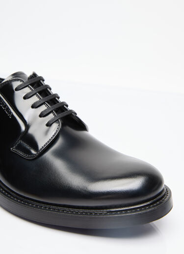 Prada 亮面皮革系带鞋 黑色 pra0155020
