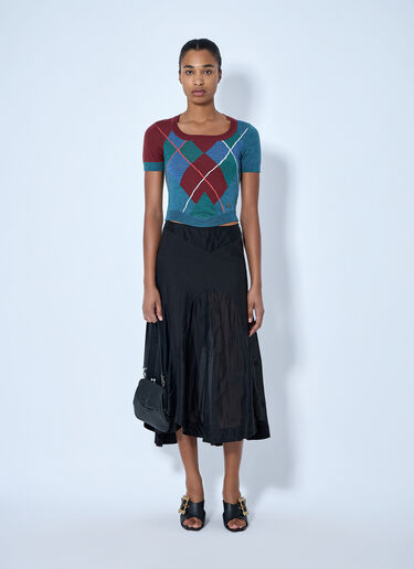 LN-CC® - Vivienne Westwood: Argyle Bodice Tee - Green Vivienne Westwood Argyle Bodice Tee Green vvw0265023