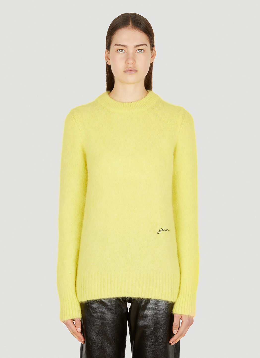 Ganni new arrivals yellow sweater