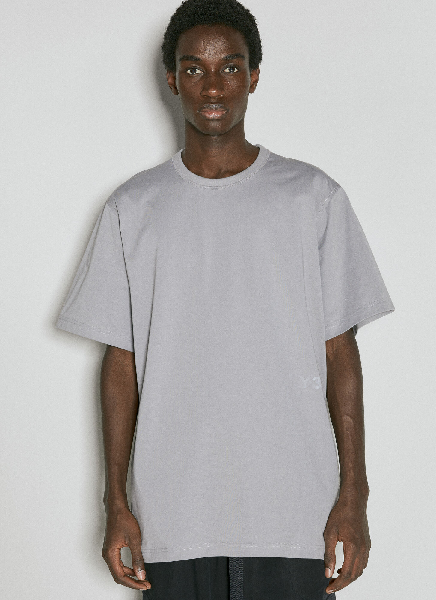 Shop Y-3 Premium Short Sleeve T-shirt In Grey
