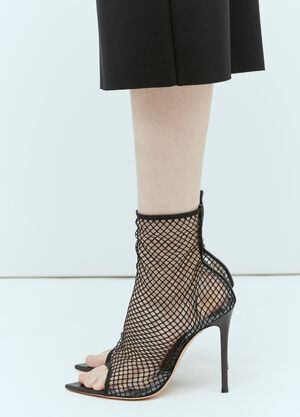 Balenciaga Mesh High Heel Boots Black bal0253079