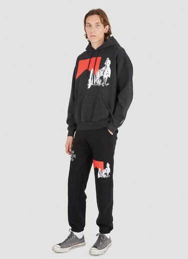One Of These Days Fence Line Hooded Sweatshirt Black otd0146010