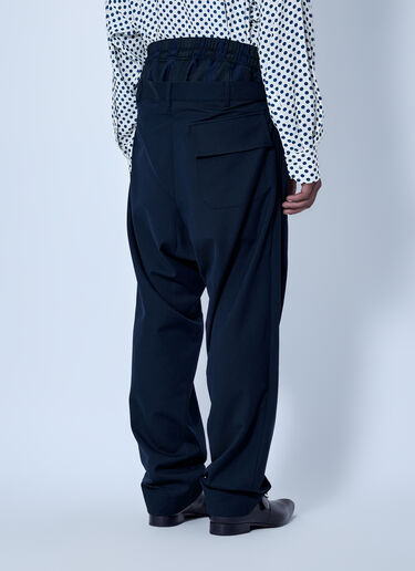LN-CC® - Vivienne Westwood: Builder Straight-Leg Trousers - Navy Vivienne Westwood Builder Straight-Leg Trousers Navy vvw0166002