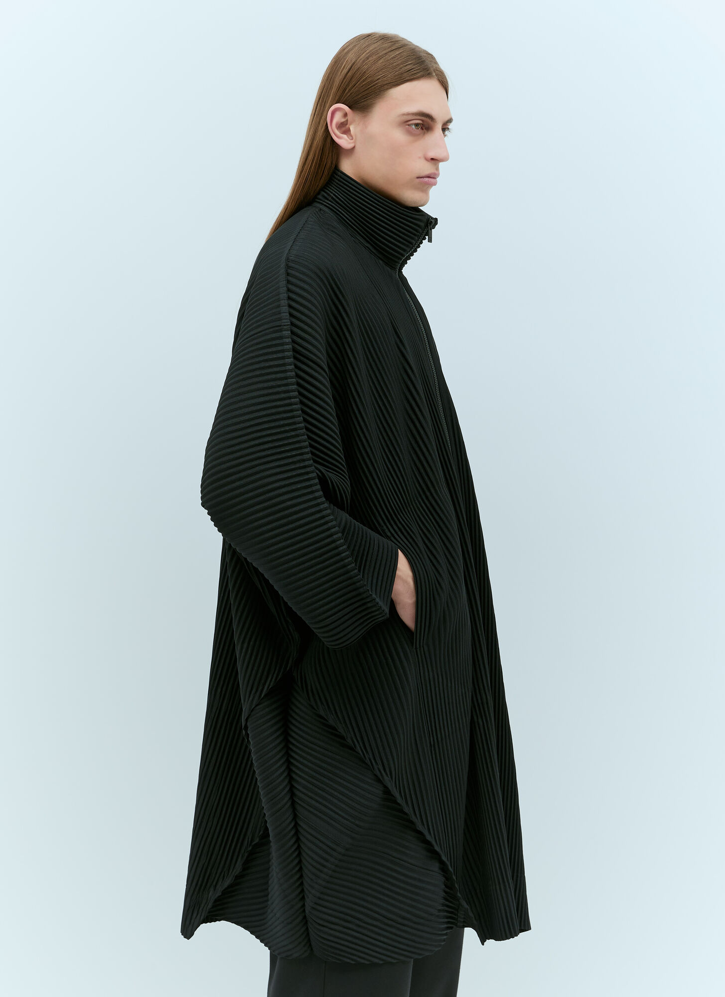 Shop Issey Miyake Monthly Colors: December Coat In Black