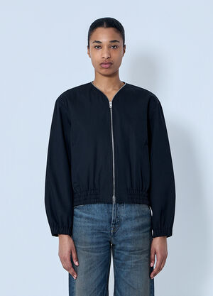 Alexander Wang Zip-Up Bomber Jacket Black awg0264001
