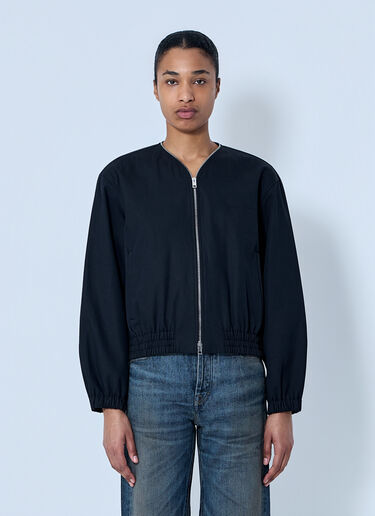 Alexander Wang Zip-Up Bomber Jacket Black awg0264001