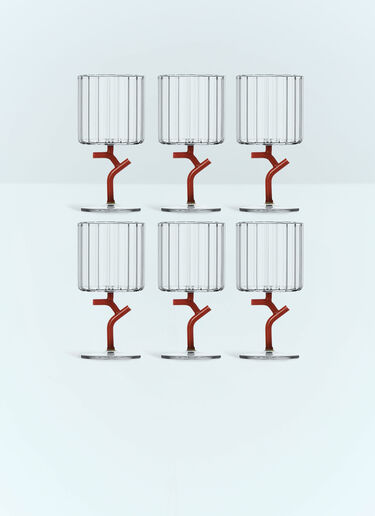Ichendorf Milano Set Of Six Amaranta Stemmed Glasses Red wps0691351
