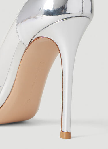 Gianvito Rossi Plexi 105 Heels Silver gia0252015