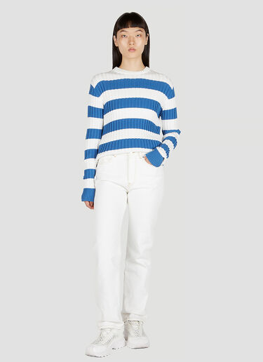 Moncler 条纹连帽针织衫 蓝色 mon0252046