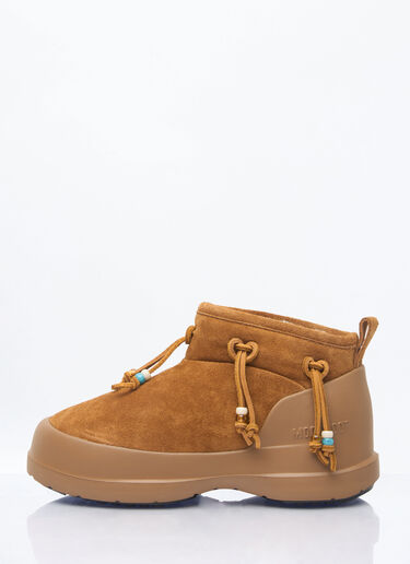 Moon Boot Luna Low Beads Suede Boots Brown mnb0260004