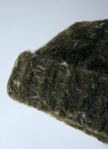 LN-CC® - GANNI: Handknit Cable Beanie XXL - Green GANNI Handknit Cable Beanie XXL Green gan0266002